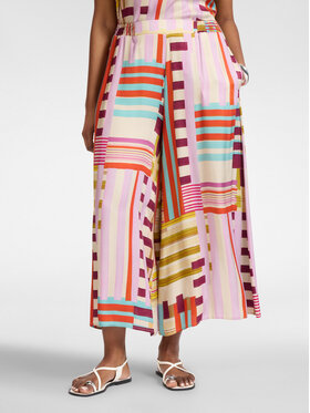 Elena Mirò Elena Mirò Pantaloni di tessuto P017Z000222N001 Rosa Over Fit