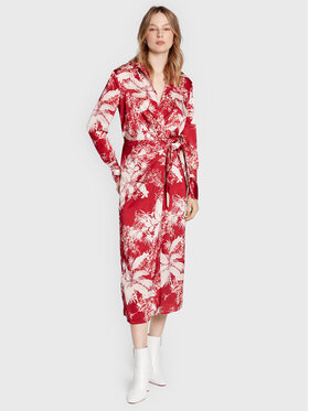 Guess Guess Košeľové šaty Dorothee W2BK13 WEX62 Červená Regular Fit