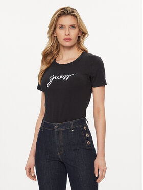 Guess Guess Marškinėliai O4RM09 KBBU1 Juoda Regular Fit