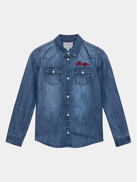 Guess Guess traper košulja L3BH00 D4UE0 Plava Regular Fit