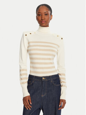 LOLA CASADEMUNT LOLA CASADEMUNT Rolák LF2511008 Écru Regular Fit