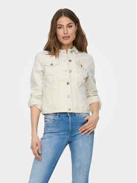 ONLY ONLY Džínsová bunda Tia 15177238 Écru Regular Fit