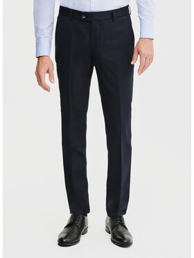 Pako Lorente Pako Lorente Spodnie garniturowe P25SP-6G-014 Granatowy Super Slim Fit