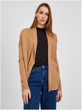 Orsay Orsay Kardigan 505494-085000__XL Brązowy Regular Fit