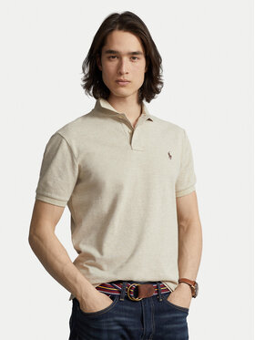 Polo Ralph Lauren Polo Ralph Lauren Тениска с яка и копчета 710680784342 Бежов Regular Fit