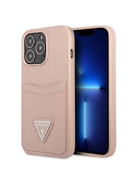 Guess Guess Etui na telefon iPhone 13 Pro Różowy