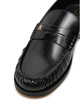 Tommy Hilfiger Mokasinke Loafer Abrasivato Leather FW0FW08617 Crna