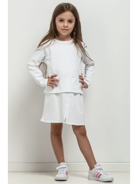 Tessita Tessita Bluza MMD41 Biały Basic Fit