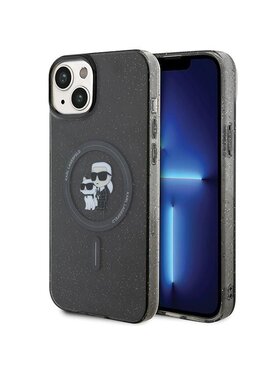 KARL LAGERFELD KARL LAGERFELD Etui na telefon Choupette Glitter MagSafe Czarny