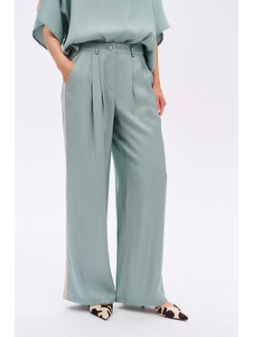 blue shadow blue shadow Spodnie damskie Kasjo Zielony Regular Fit