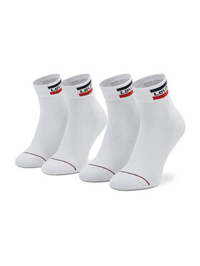 Levi's® Levi's® 2er-Set hohe Unisex-Socken 902011001 Weiß