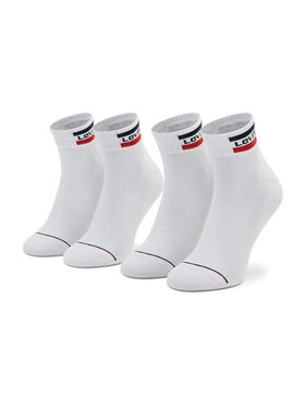 Levi's® Levi's® Zestaw 2 par wysokich skarpet unisex 902011001 Biały