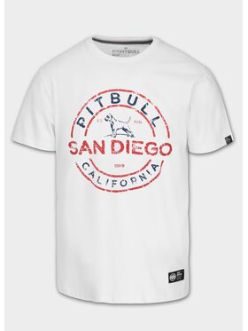 PITBULL PITBULL T-Shirt Koszulka męska SAN DIEGO INS. 3XL Biały Regular Fit
