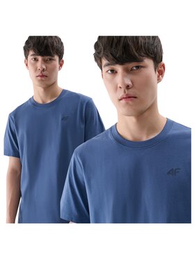 4F 4F T-shirt FWMM00TTSHM2256-32S Blu scuro Regular Fit