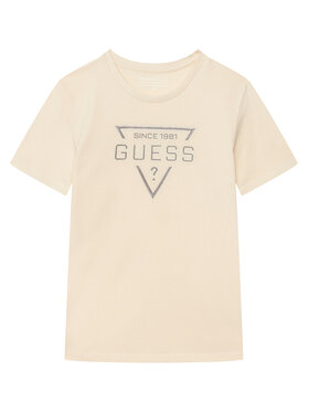 Guess Guess T-shirt L6RI30 I3Z14 Beige Regular Fit