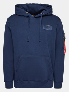 Alpha Industries Alpha Industries Mikina Back Print 178318 Tmavomodrá Regular Fit