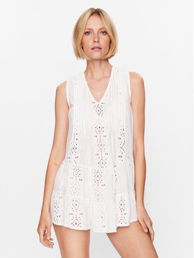 Iconique Iconique Лятна рокля IC23 003 Бял Regular Fit