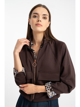 CLICK CLICK Μπουφάν μεταβατικό 71-0049 Καφέ Regular Fit