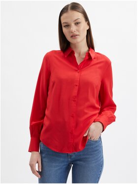Orsay Orsay Bluzka 650242330000__34 Czerwony Regular Fit