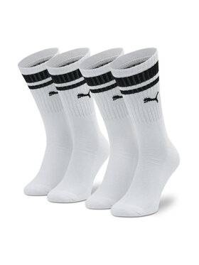 Puma Puma Σετ 2 ζευγάρια ψηλές κάλτσες unisex 907944 02 Λευκό