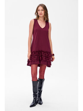 blue shadow blue shadow Sukienka codzienna Lucky Czerwony Regular Fit