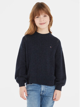 Tommy Hilfiger Tommy Hilfiger Džemper Essential KG0KG07801 Tamnoplava Regular Fit