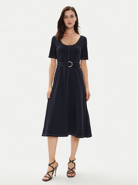 Tommy Hilfiger Tommy Hilfiger Rochie de zi WW0WW42431 Bleumarin Regular Fit
