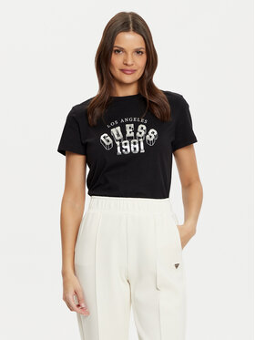 Guess Guess T-Shirt V5RI06 I3Z14 Czarny Regular Fit
