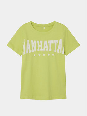 NAME IT NAME IT Marškinėliai Berte 13226107 Žalia Regular Fit