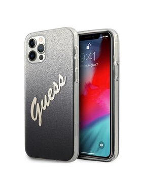 Guess Guess Etui na telefon Glitter Gradient Script Czarny