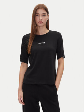 DKNY DKNY T-särk P4JHBRJQ Must Regular Fit