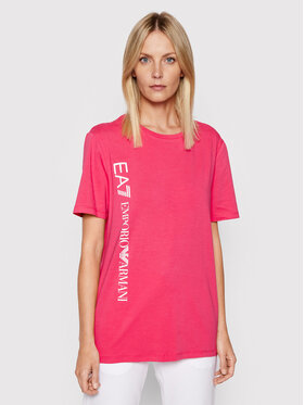 EA7 Emporio Armani EA7 Emporio Armani T-Shirt 3LTT09 TJCRZ 1410 Różowy Relaxed Fit