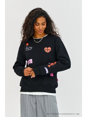 NAOKO NAOKO Mikina Friends Černá Regular Fit