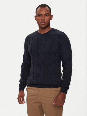 Lindbergh Lindbergh Pulover 30-805015 Bleumarin Relaxed Fit