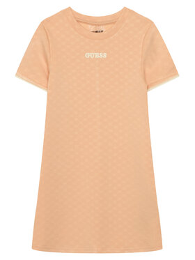 Guess Guess Sukienka codzienna J6GK27 KF972 Pomarańczowy jasny Regular Fit