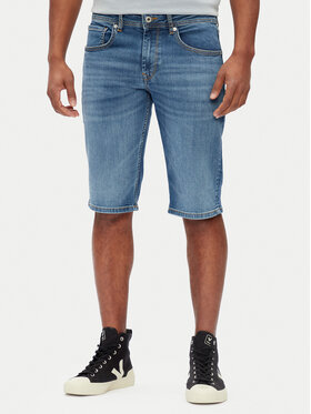 Pepe Jeans Джинсові шорти Cash PM801081 Голубий Straight Fit