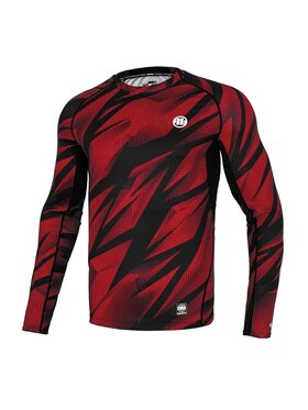 PITBULL PITBULL Longsleeve Longsleeve Rashguard Dot Camo II XXL Czerwony Slim Fit