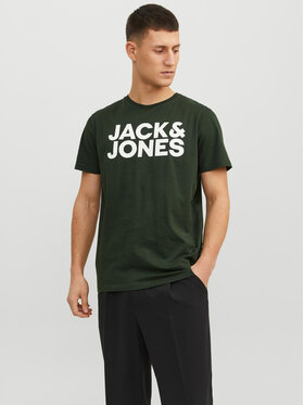 Jack&Jones Jack&Jones T-Shirt Corp 12151955 Zielony Standard Fit