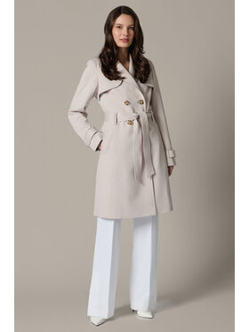 Lancerto Lancerto Trencz Concetta PC073126000008 Kremowy Regular Fit