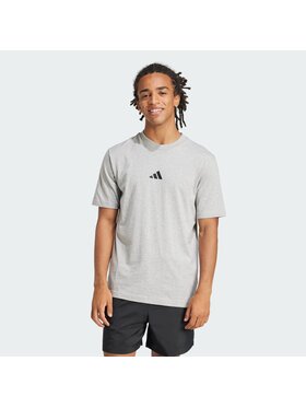 adidas adidas T-Shirt Essentials Small Logo JF1091 Szary Regular Fit