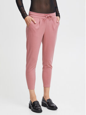 ICHI ICHI Hlače 20104757 Ružičasta Slim Fit