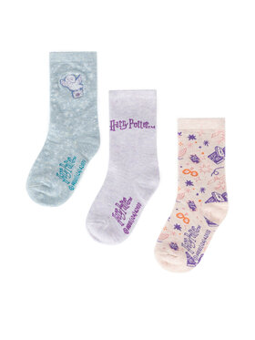 Harry Potter Harry Potter Dlhé ponožky ACCCS-AW24-225WBHP (3-pack) Ružová