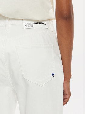 Karl Lagerfeld Jeans Traperice 241J1106 Bijela Straight Fit