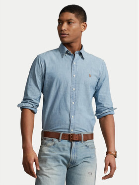 Polo Ralph Lauren Polo Ralph Lauren cămașă de blugi 710792042001 Albastru Custom Fit