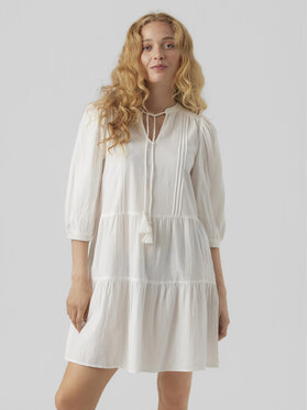 Vero Moda Vero Moda Letné šaty Pretty 10279712 Biela Regular Fit
