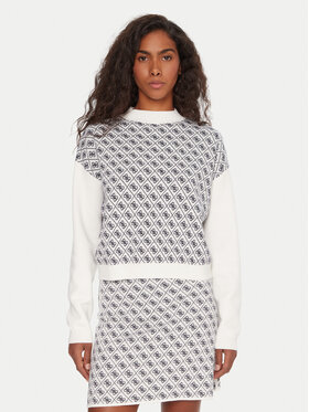 Guess Guess Megztinis W5BR23 Z3JD2 Kreminė Relaxed Fit