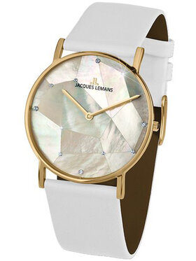 Jacques Lemans Jacques Lemans Zegarek Jacques Lemans York 1-2050I Biały