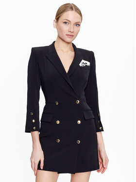 Elisabetta Franchi Elisabetta Franchi Коктейлна рокля AB-340-31E2-V590 Черен Slim Fit
