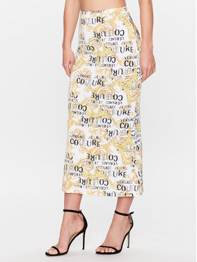 Versace Jeans Couture Versace Jeans Couture Midi sukňa 74HAE808 Biela Regular Fit