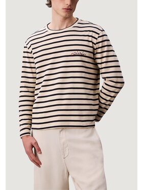 Calvin Klein Jeans Calvin Klein Jeans T-shirt LS COMPACT RIB STRIP Bianco Rib Fit